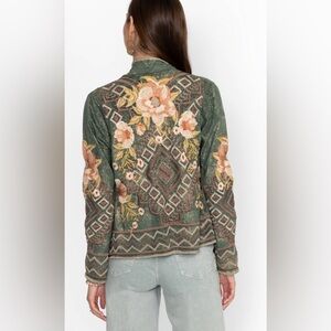 Johnny Was Biya Metallic Short Sweater